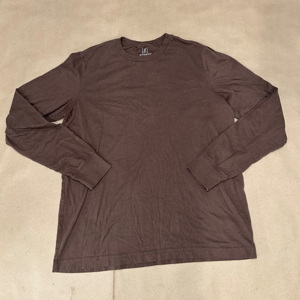George Brown Long Sleeve T-Shirt Mens Size Medium